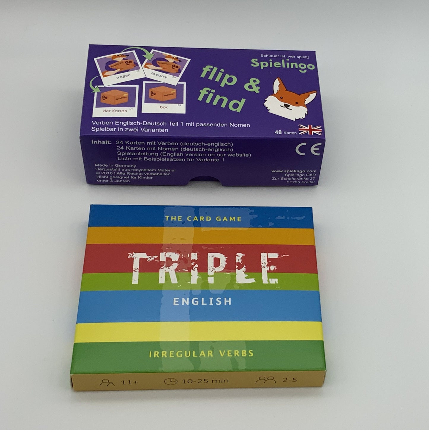 Sparpaket flip & find und Triple English