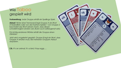 Spellingo Spielvarianten für Schule und Zuhause