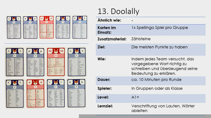 Spellingo Spielvarianten für Schule und Zuhause