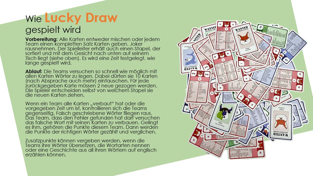 Spellingo Spielvarianten für Schule und Zuhause