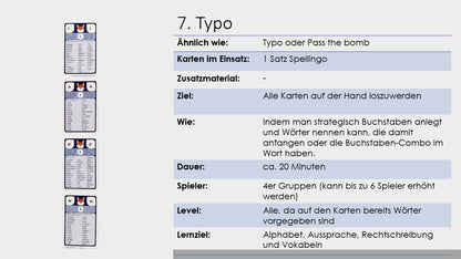 Spellingo Spielvarianten für Schule und Zuhause