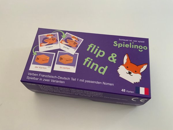 Beschreibung flip& find Französisch